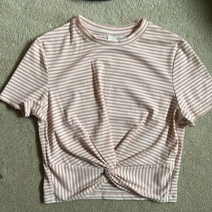 Striped Crop Shirt